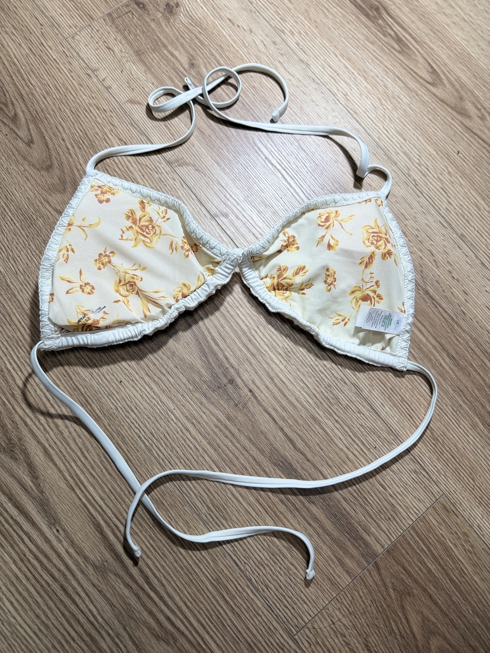 aerie Cream Crochet Triangle Bandeau - Picture 2 of 4